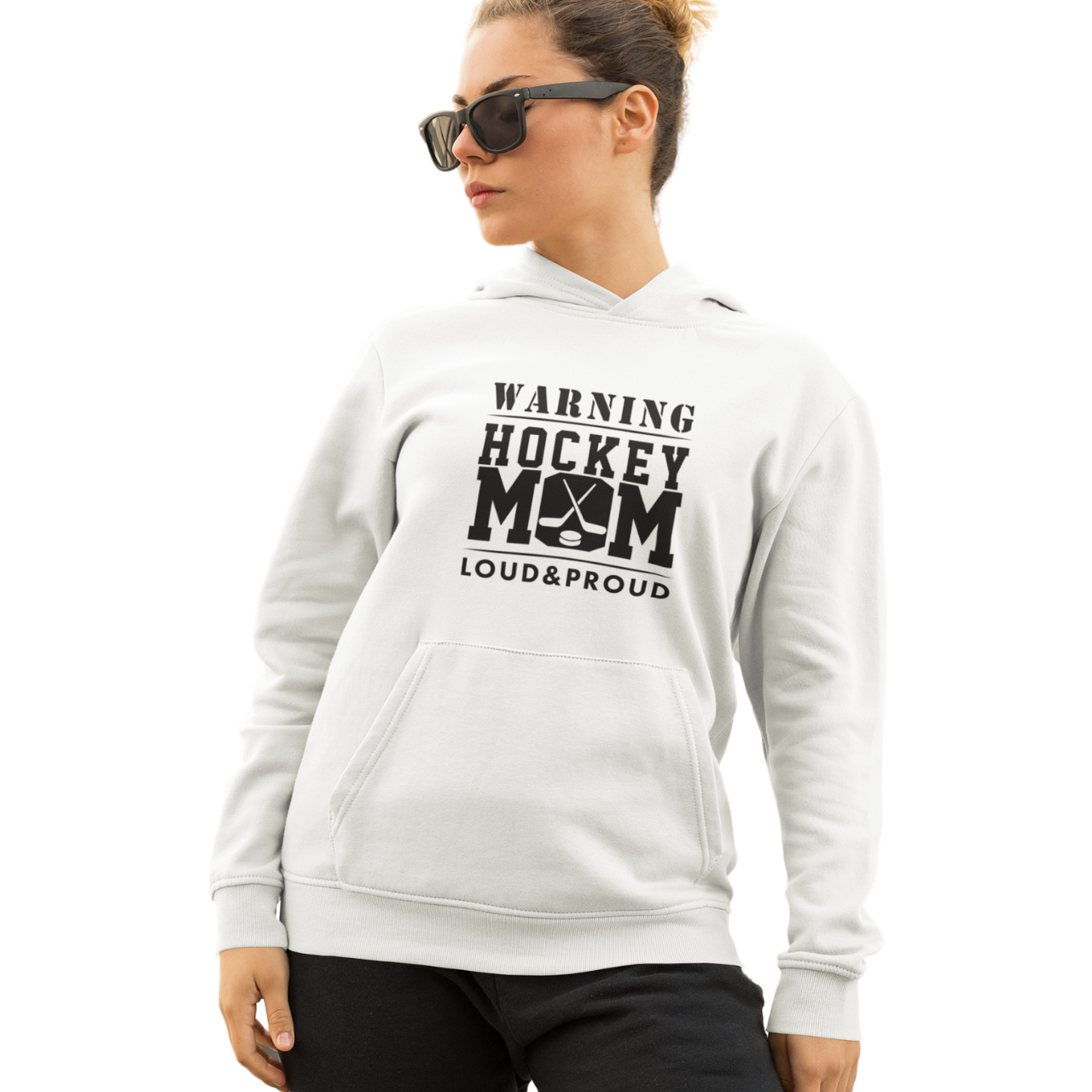 HD Warning Hockey Mom