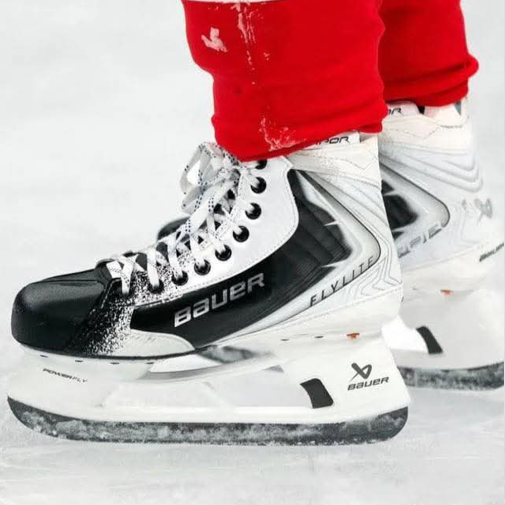 BAUER TI FLYLITE LIMITED EDITION - WHITEOUT HOCKEY SKATES